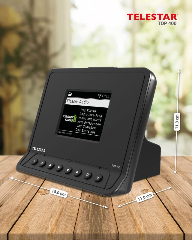 TOP 400 (schwarz) TELESTAR DAB+ / Internet / FM / Bluetooth