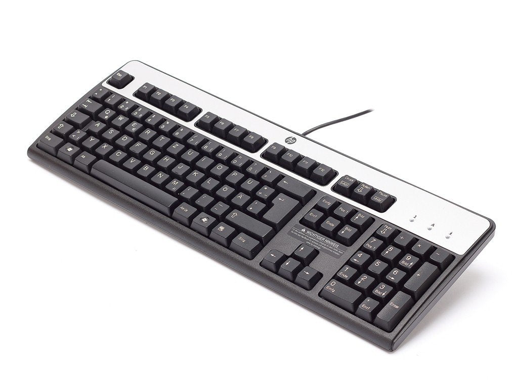 HP Tastatur USB mit Zahlenblock KU-0316 Layout: Schweiz