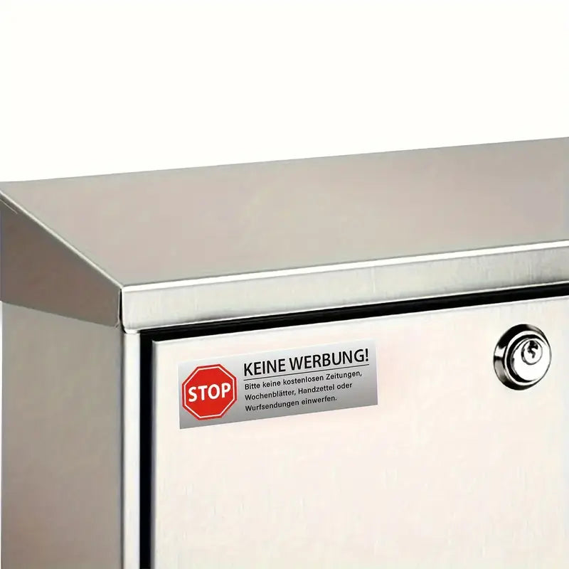 Stoppschild Aufkleber für Briefkasten - Bitte Keine Werbung