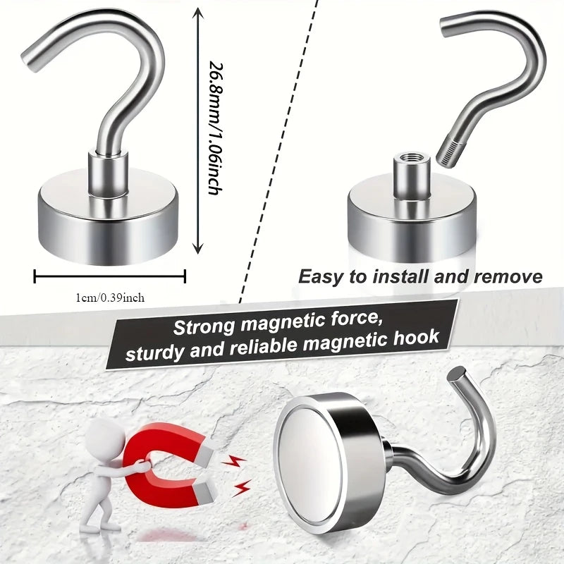 Starker Hochleistungs-Neodym-Magnet mit Haken