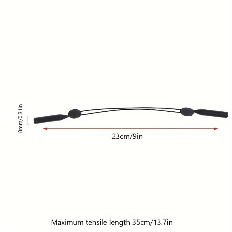 Verstellbares Brillenband Seil in Schwarz