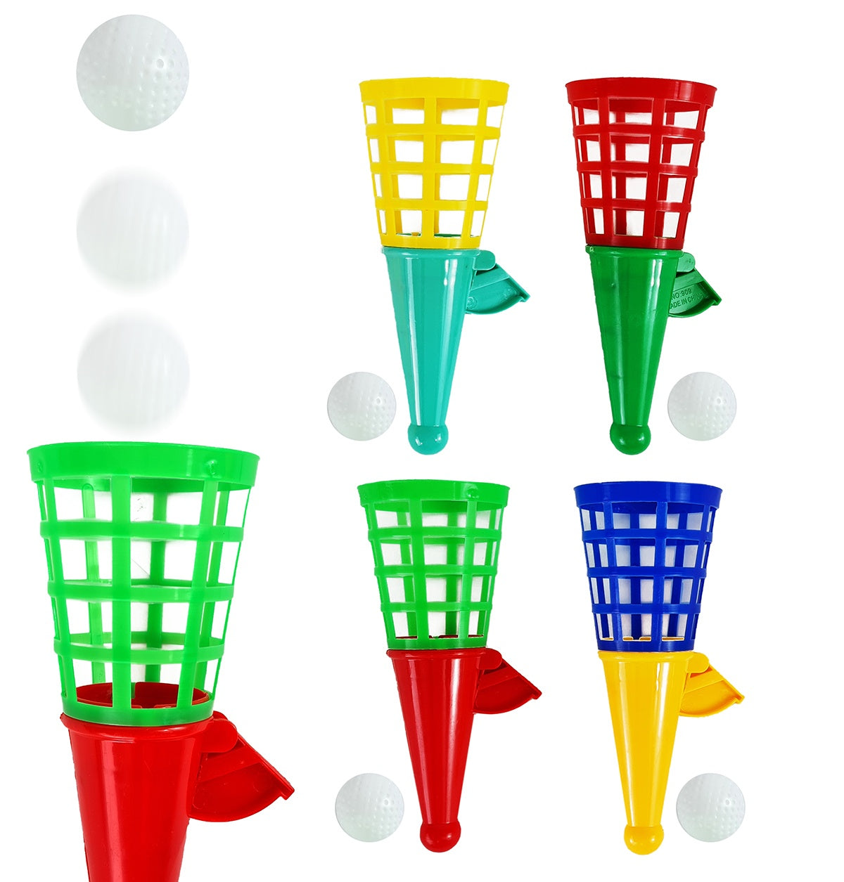 Fangbecher Fangballspiel im Beutel 2 Farben sort - ca 18 cm