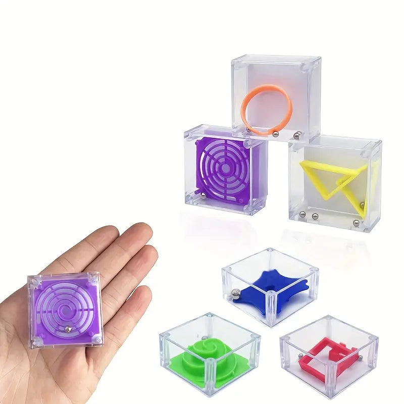 12 Stück Mini-Balance Murmel-Labyrinth Puzzle-Spiel