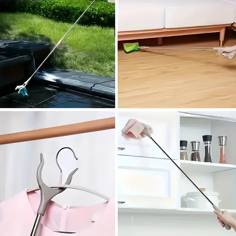 Erweiterbares Greiferwerkzeug aus Edelstahl, langem Griff zum Aufnehmen