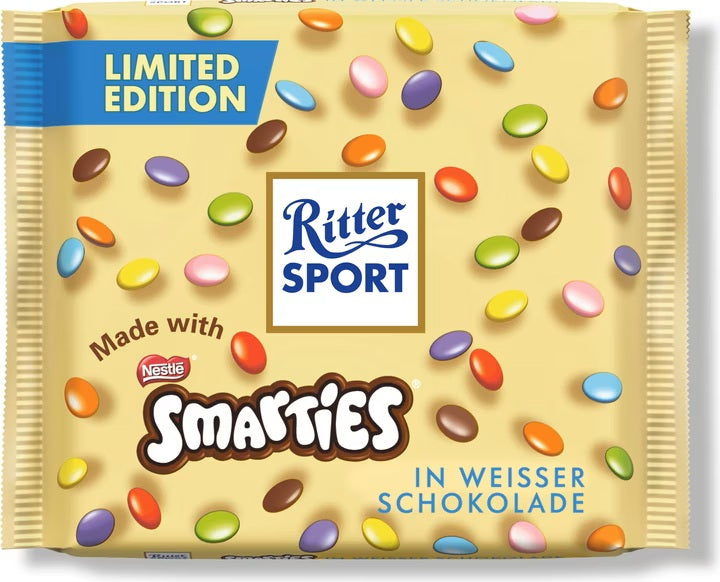 Ritter Sport Smarties Weisse Schokolade 100g