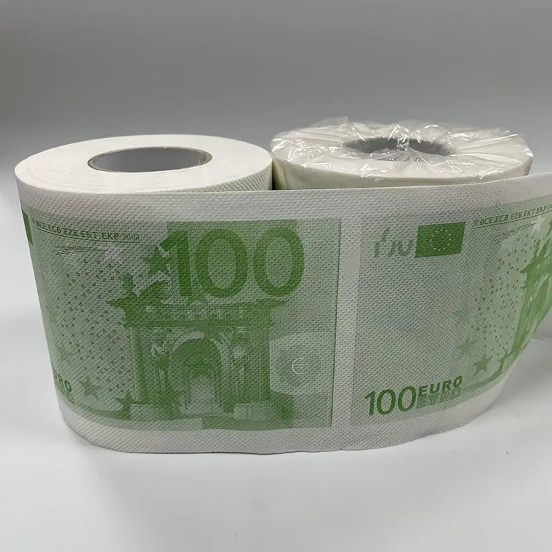 Lustige Bedruckte Toilettenpapierrolle, 50/100/200/500 Euro