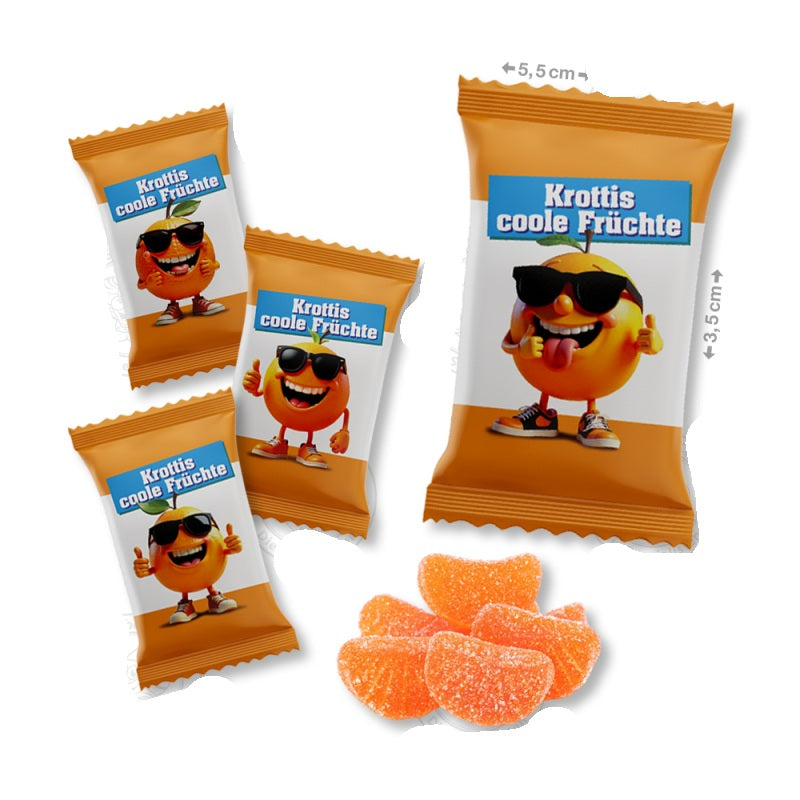 100 x "Krottis Coole Früchte" je 4,5 g