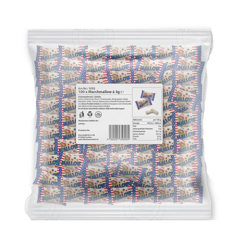 100 x Marshmallow 3g