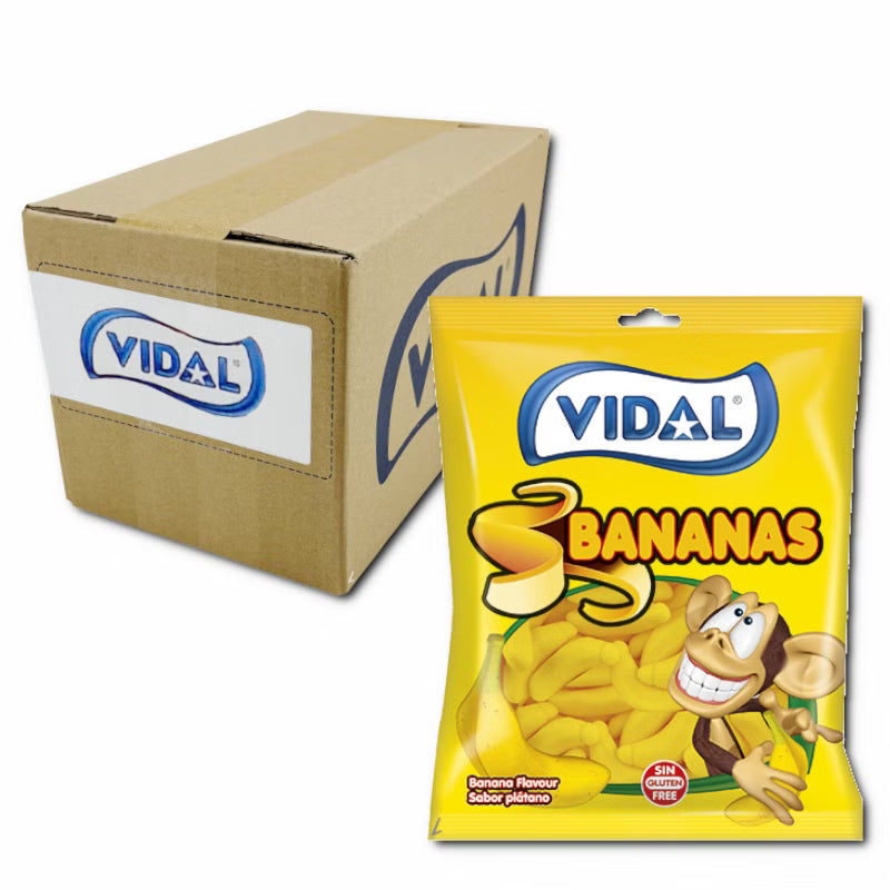 Vidal Bananas, Fruchtgummi, 14 Beutel je 90g Bild 1