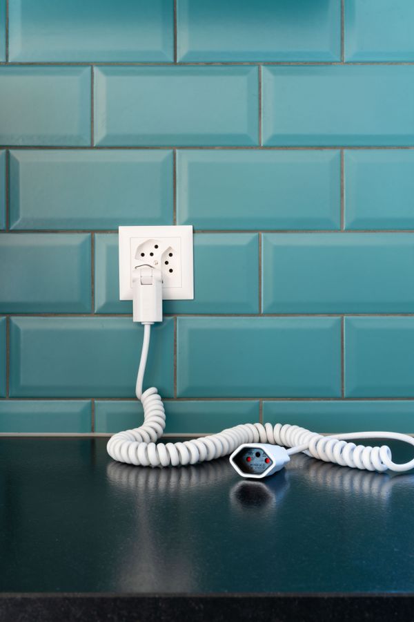 TD-Verlängerung spiralisiert H05VV-F3G1.0 2.5m sw Typ 12 / Typ 13