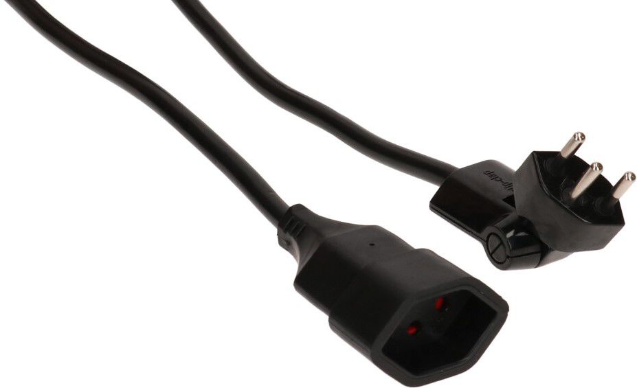 TD-Verlängerung H05VV-F3G1.5 10m sz clip-clap Typ 12 / Typ 13