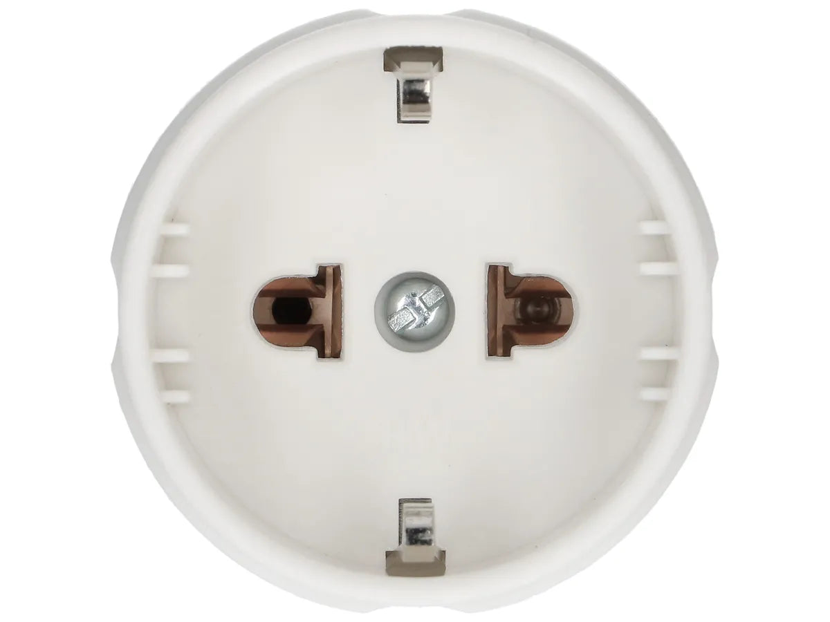 Reise/Heim Adapter Typ 12 / Schuko, USA, Japan, Deutschland 3/2-/polig Weiß