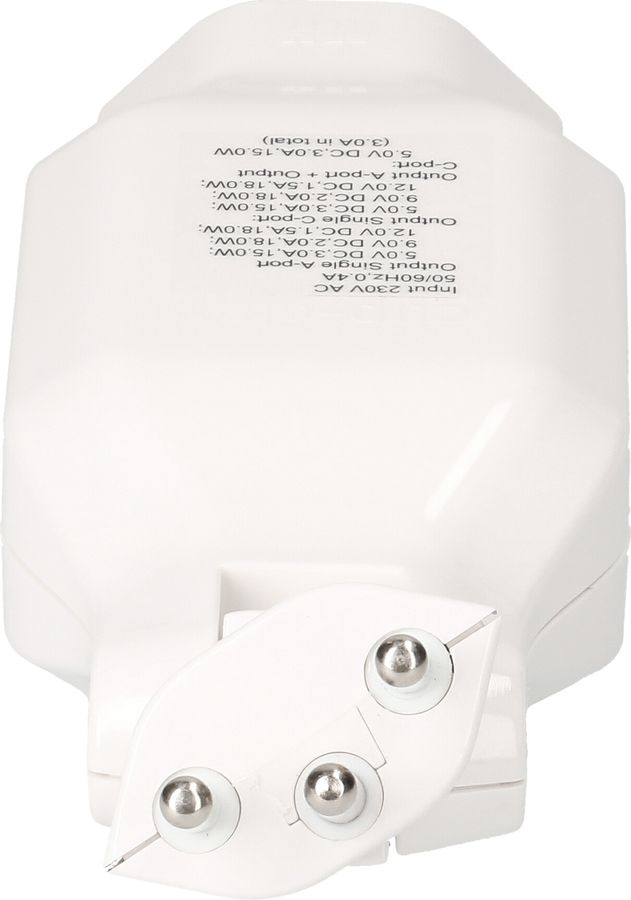 Abzweigstecker clip-clap 1x Typ 13 USB Fast Charge weiss