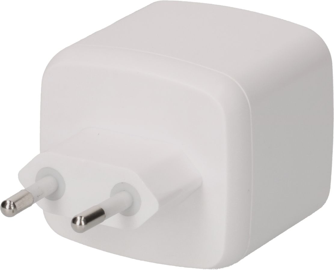 USB Schnellladeadapter 1x USB-C PD 1x USB-A 45W weiss