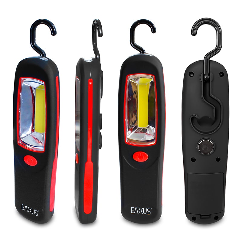 COB LED Arbeitslampe Craftslight, ultrahell, magnetisch mit 360° Haken, Eaxus