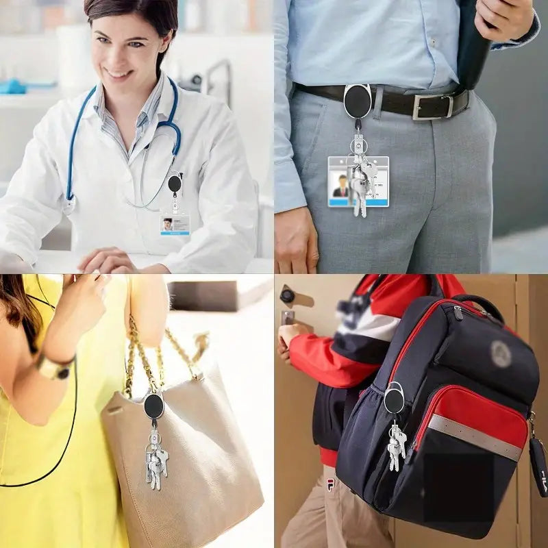 Kartenhalter für Ausweise ausziehbar, Personal, Ideal für Firmen