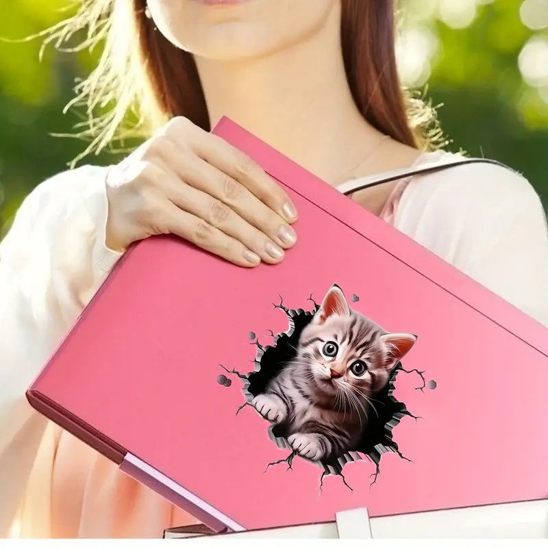 Autoaufkleber mit Katzenmuster, Kratzfester Aufkleber Für Auto