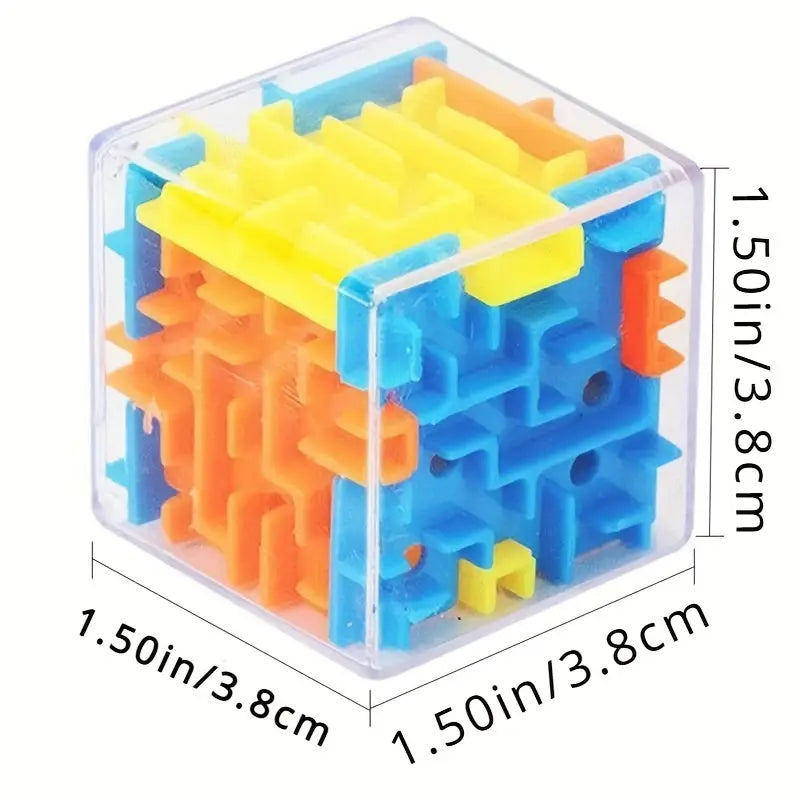 Spaß-Erziehungs-Spielzeug, 1 3D Würfel-Maze mit Rollperlen