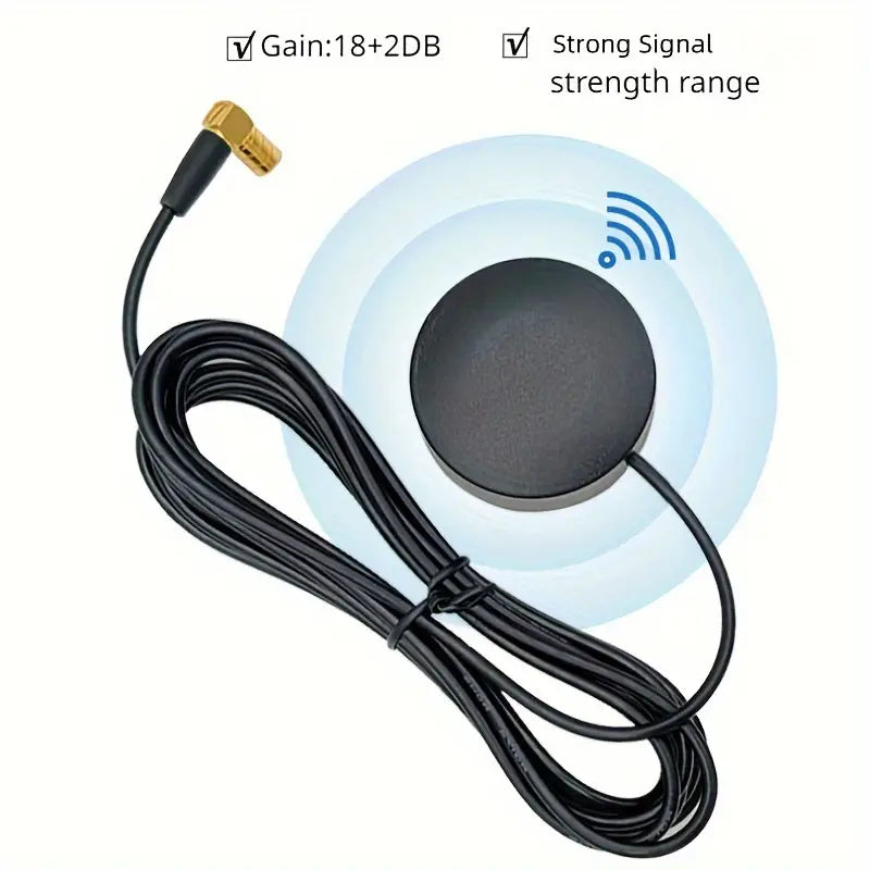 Runde Autoantenne für Radio DAB/DAB+ Signalverstärkung 3m