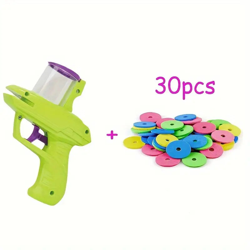 Ufo Pistole mit 30 Ringen - Für Tiere oder Kinder ab 4 Jahre.