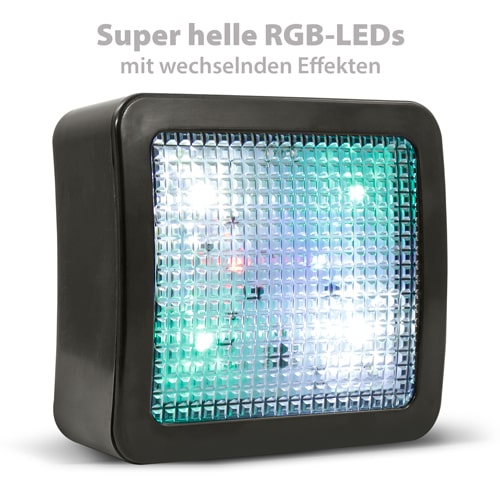 TV-Imitator mit RGB-LEDs, realistische Fernsehsimulation, TV-Attrappe als Einbruchschutz