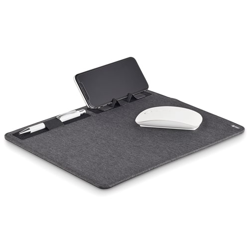 Superpad Mauspad mit kabelloser 15 W Qi-Ladefunktion für iPhone und Android Smartphone