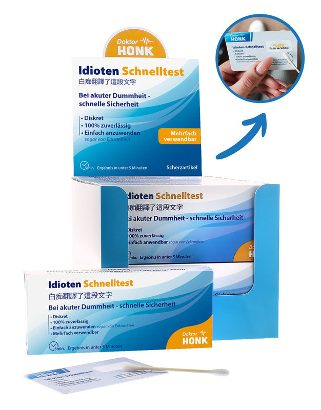 Idioten Schnelltest - Bei akuter Dummheit