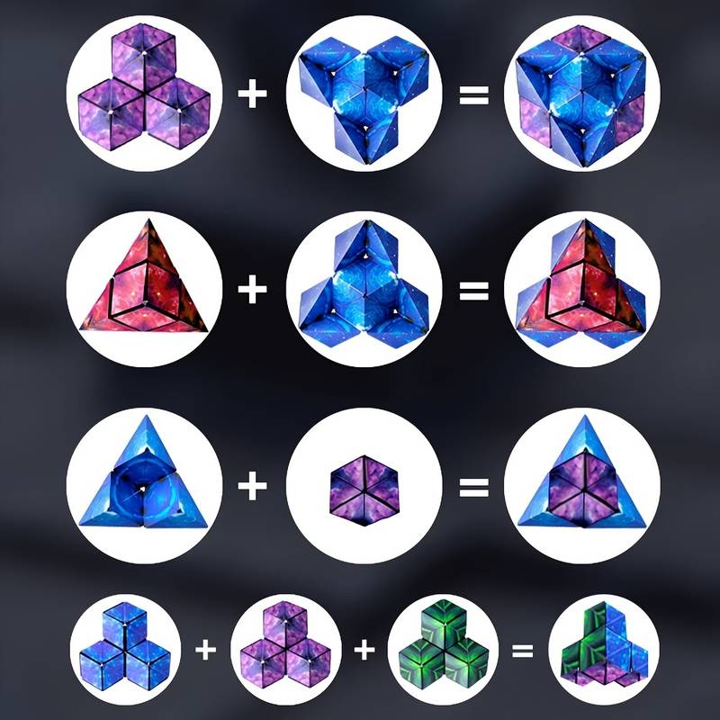 Shashibo Cubes - 3D-Geometrie-Zauberwürfel, Puzzle-Quadrate Vol.2