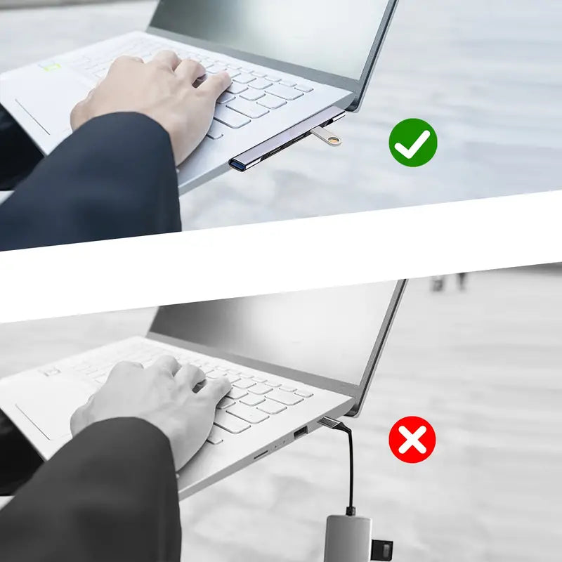 USB Hub,4-Port Mini USB 3.0 Ideal für Notebooks