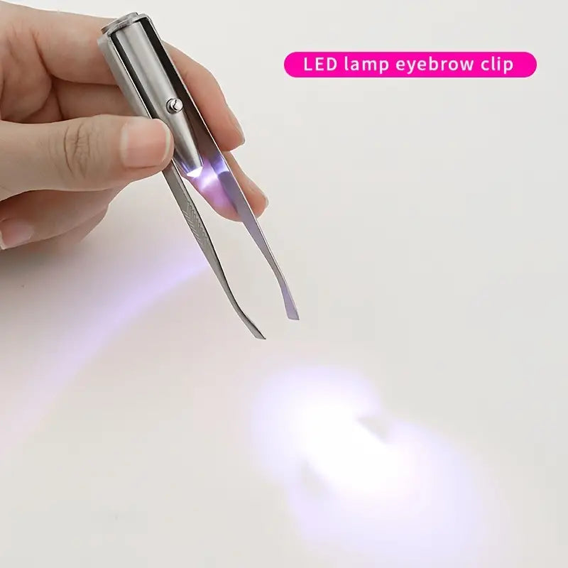 Tweezer Mit LED-Licht, Augenbrauen-Haarentfernungswerkzeug