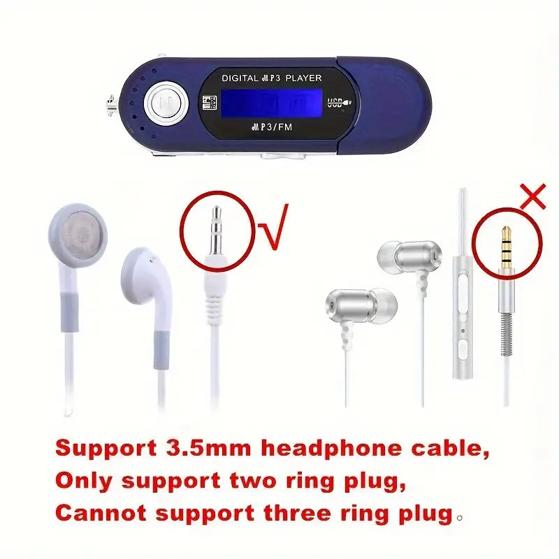 Einfacher MicroSD Karten Retro MP3 Player, Betrieb mit 1xAAA Batterie & MicroSD