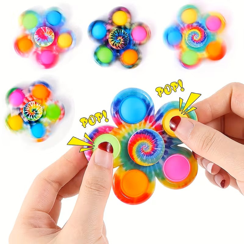 Farbiger Fingertipp-Bubble Fidget Spinner, perfekt als Geschenk, 1 Stück