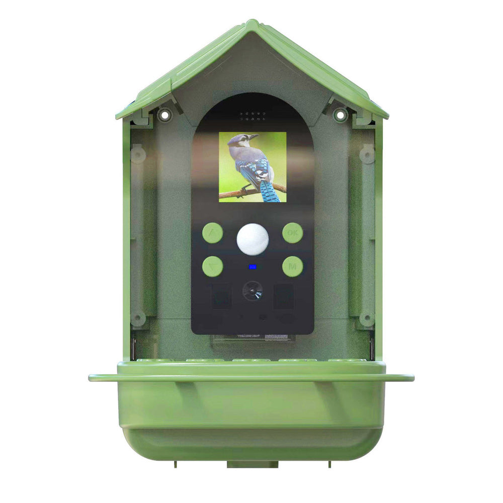EASYPIX Vogelfutterhaus -BirdyCam- mit HD-Kamera, Solar-Panel und Akku