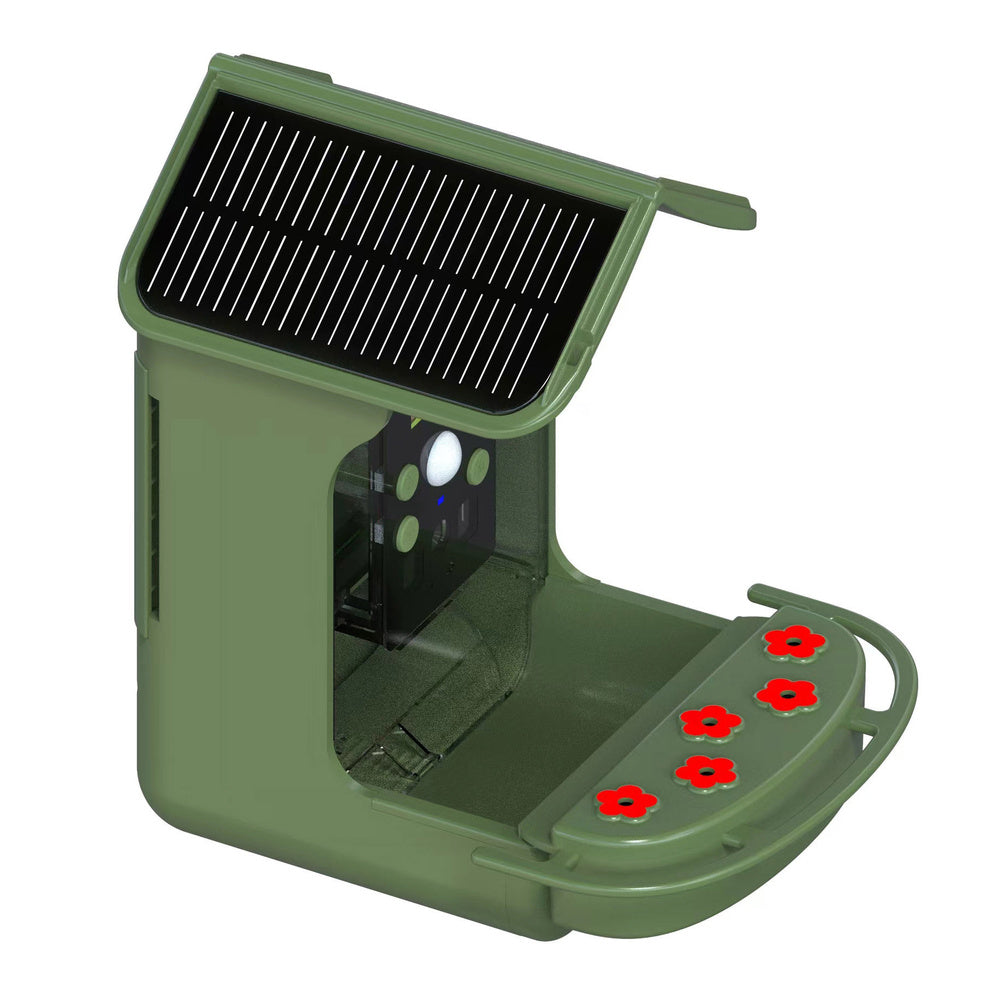 EASYPIX Vogelfutterhaus -BirdyCam- mit HD-Kamera, Solar-Panel und Akku