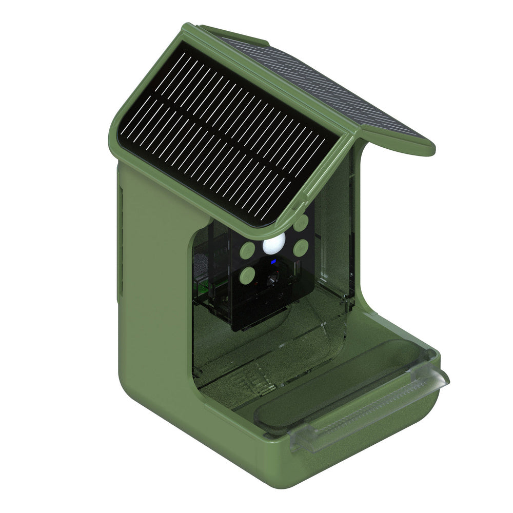 EASYPIX Vogelfutterhaus -BirdyCam- mit HD-Kamera, Solar-Panel und Akku