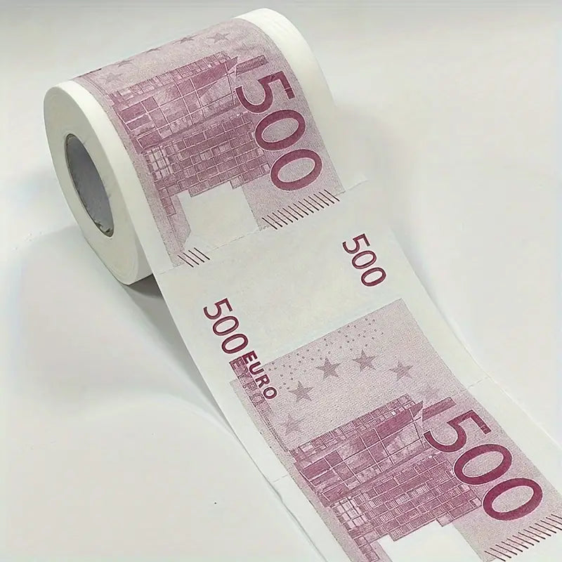 Lustige Bedruckte Toilettenpapierrolle, 50/100/200/500 Euro