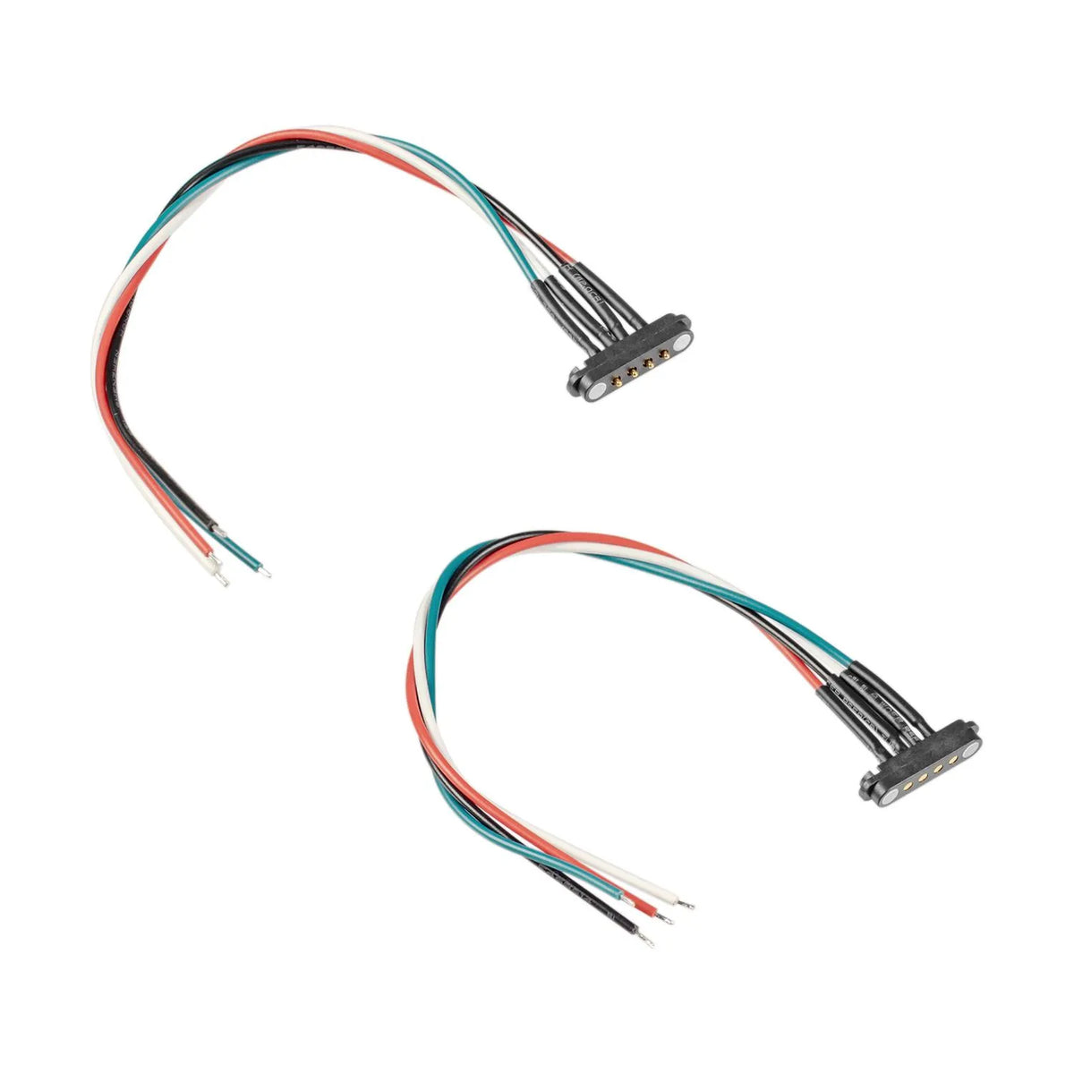BerryBase Pogo-Pin Stecker und Sockel, 4-polig, magnetisch, mit Kabel, ohne Ösen
