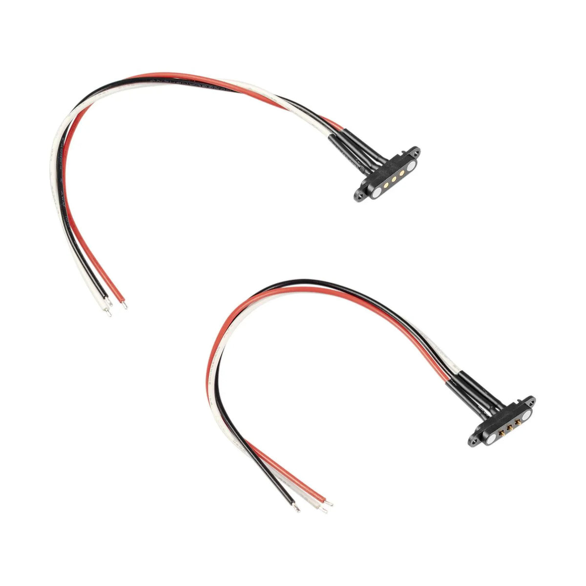 BerryBase Pogo-Pin Stecker und Sockel, 3-polig, magnetisch, mit Kabel und Ösen