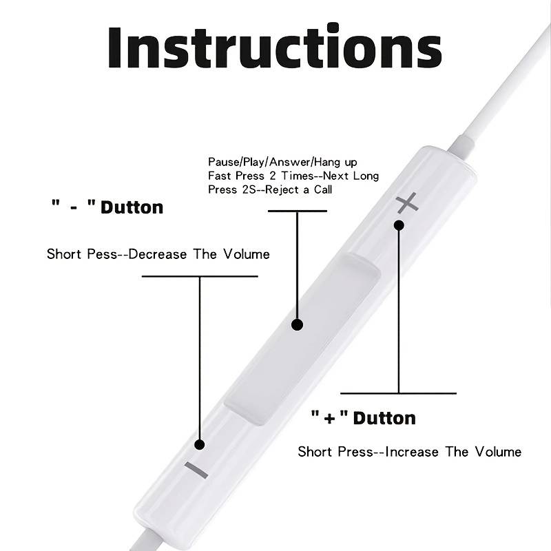 Universelle kabelgebundene Kopfhörer Typ-C Flat Head In-Ear für Android-Telefone