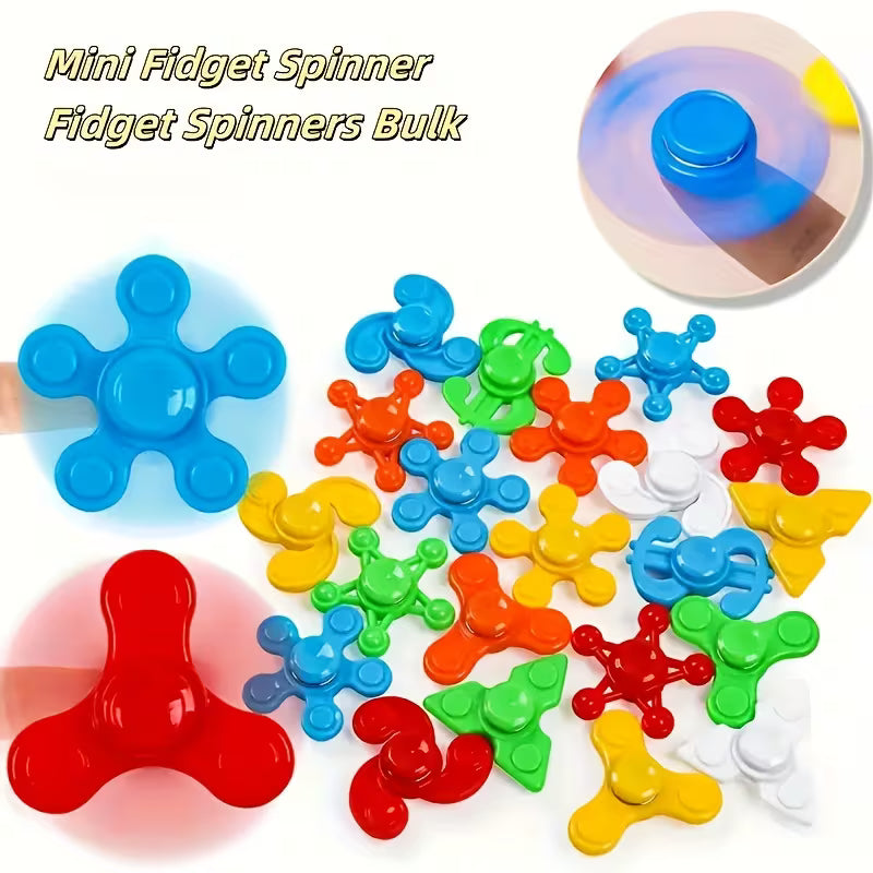 Mini-Gyro-Spielzeug – Bunte Finger-Gyros im Kombi-Pack - 4 Stück