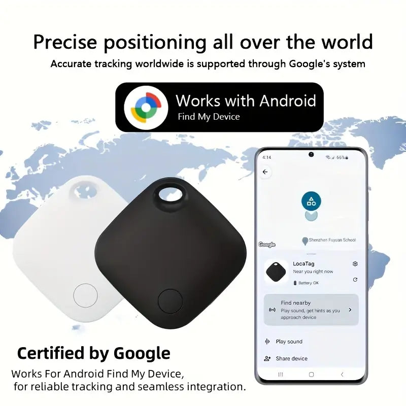 4er/ 1er Set Smart Tracker für Android - Google Zertifizierter Schlüsselsucher & Locator