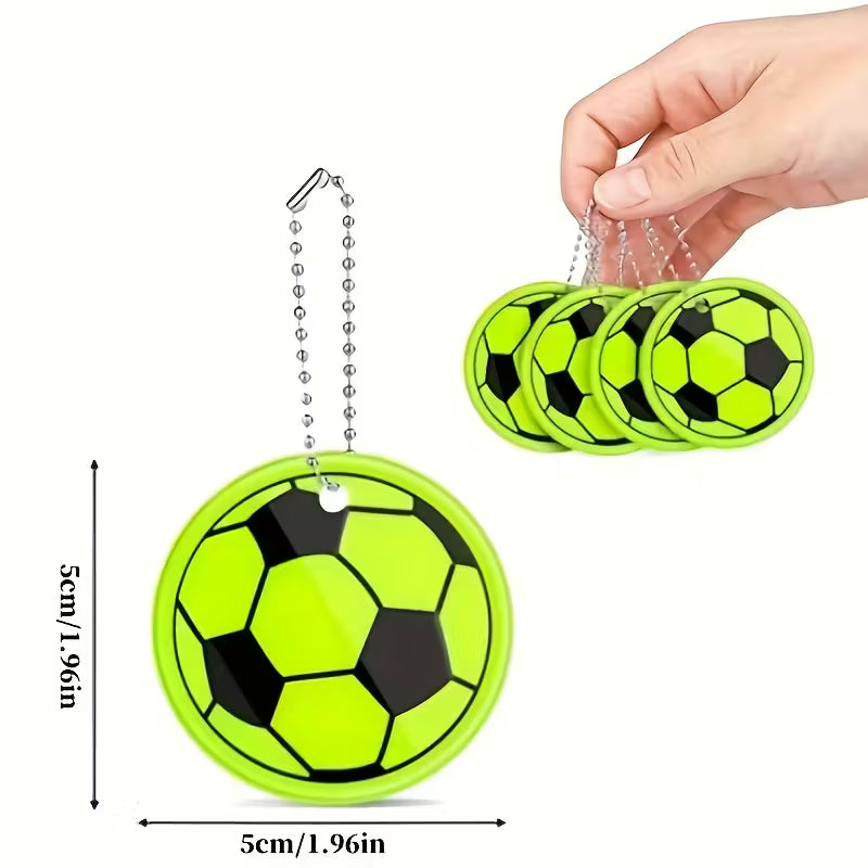 Reflektierender Fußballanhänger für Rucksäcke, Schlüsselbund