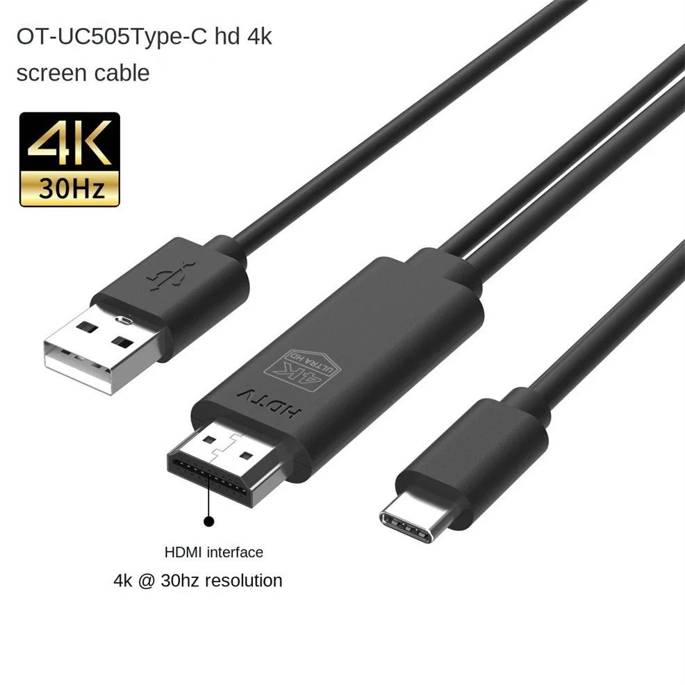 Typ-C HDMI Konverter 4K – USB 3.1 mit Ladefunktion für Smartphones