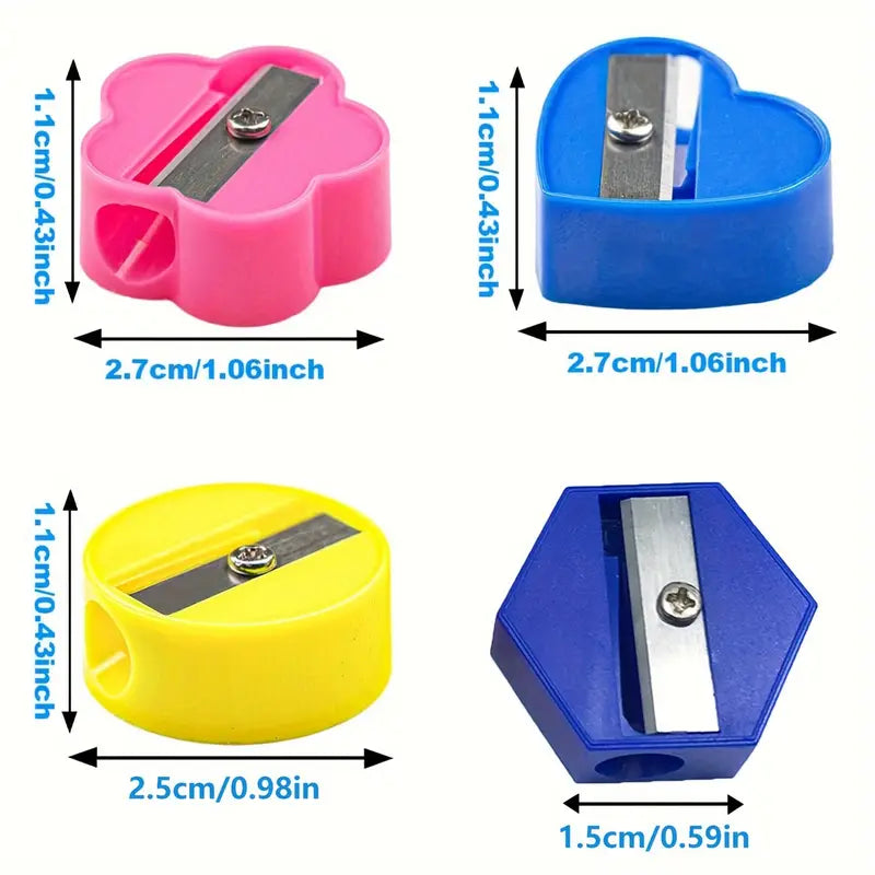 Geometrischer Bunter Bleistiftspitzer