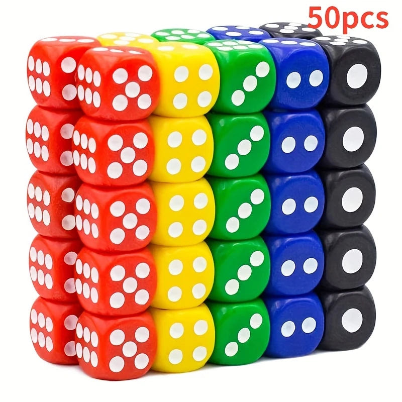 Acrylwürfel in verschiedenen Farben, 6-seitig, 14mm