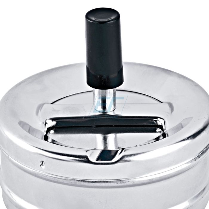 Aschenbecher " SILBERFARBIG " Push Champ