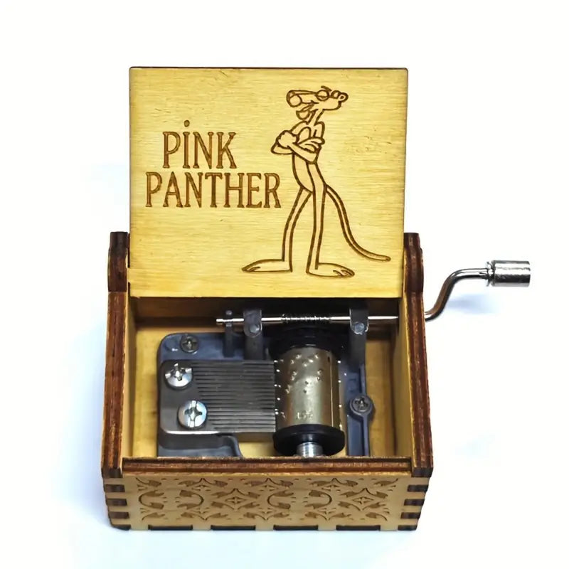 Verschiedene Spieldosen mit Handkurbel-Holzspieluhr