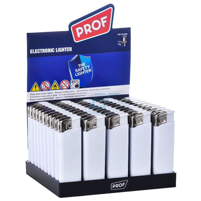 Elektronikfeuerzeuge Prof " Harmony White " nachfüllbar