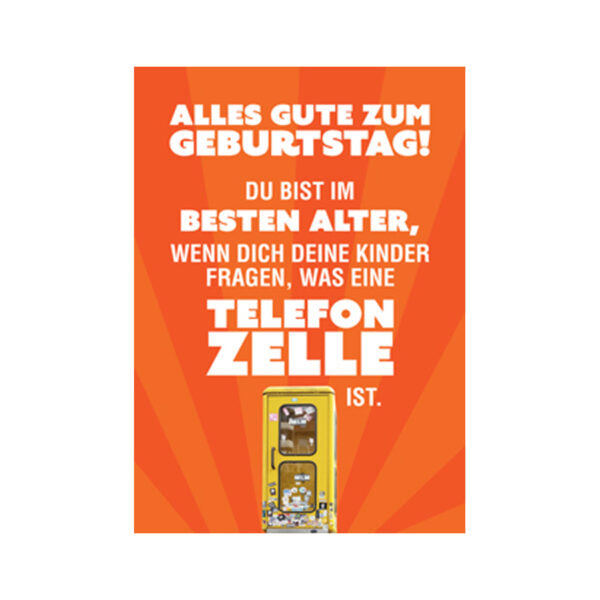 Postkarte Telefonzelle