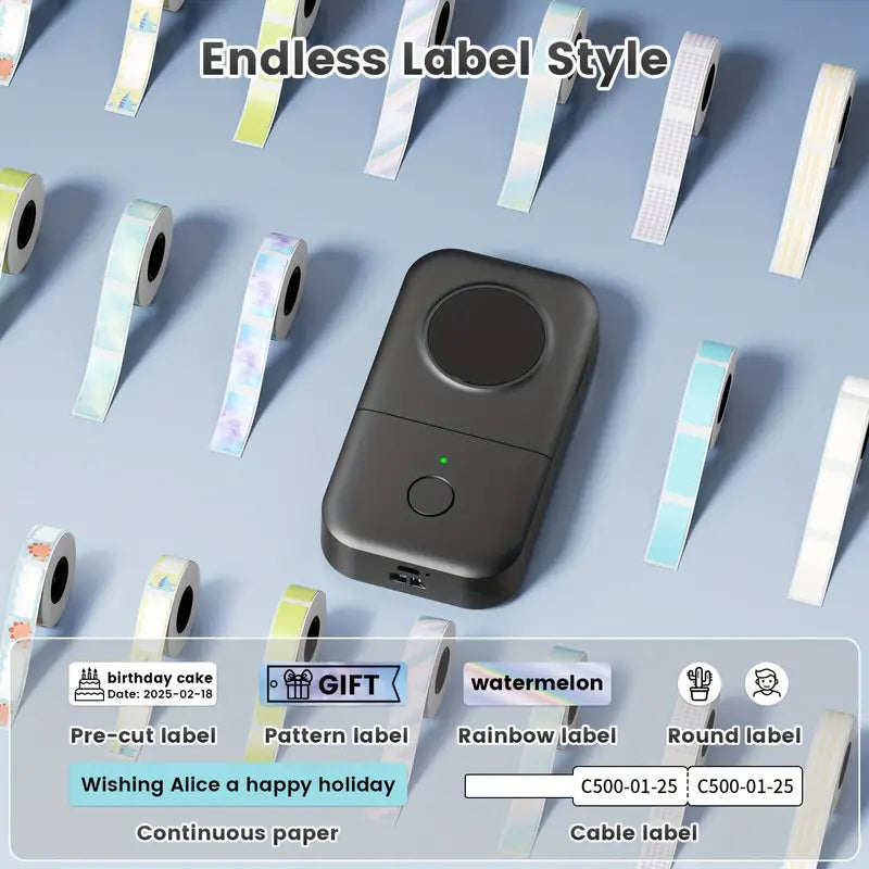 Phomemo D30 Etikettendrucker - Tragbarer Mini-Thermodrucker mit Band